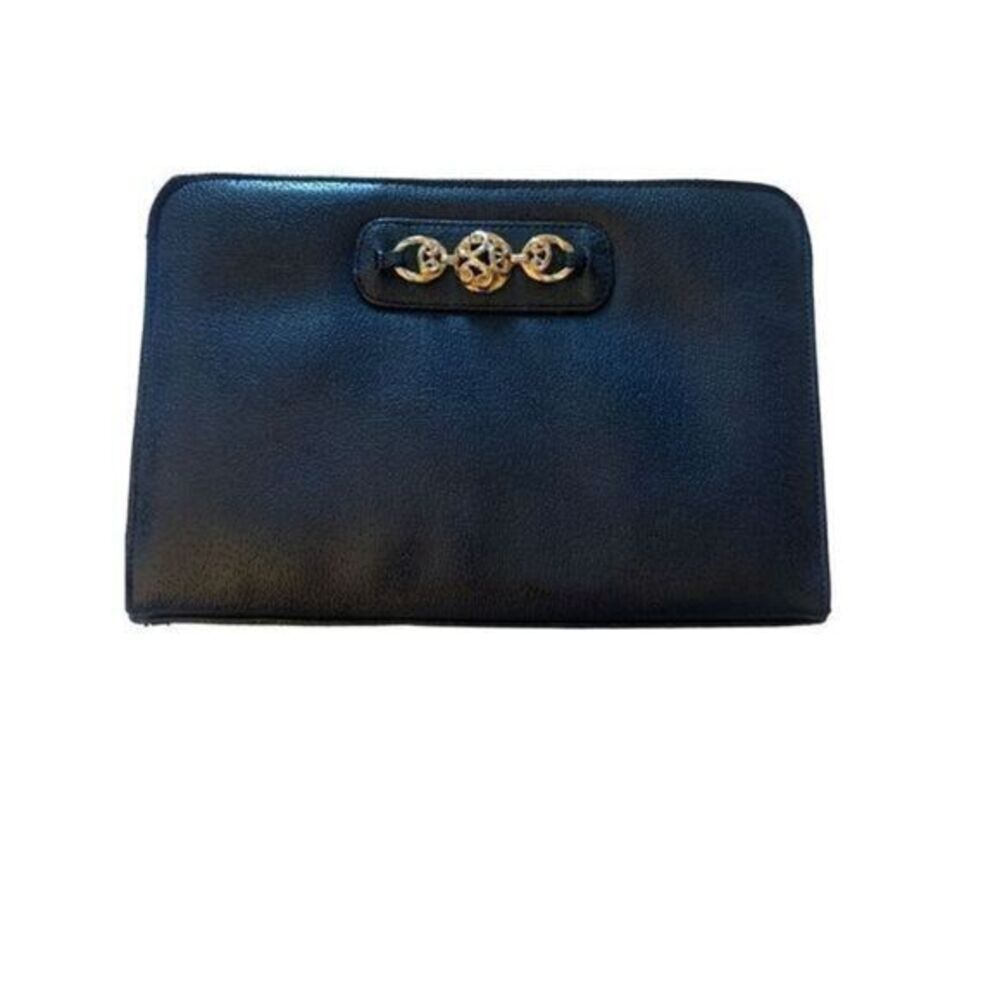 Vintage Navy Clutch Bag